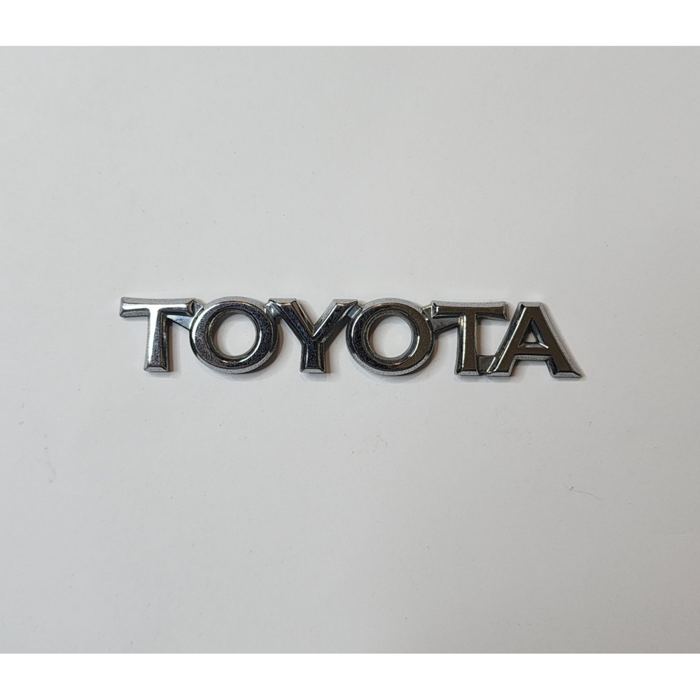 Toyota Chrome Plastic Emblem Badge‎ Decal Trunk Logo 4"1/8